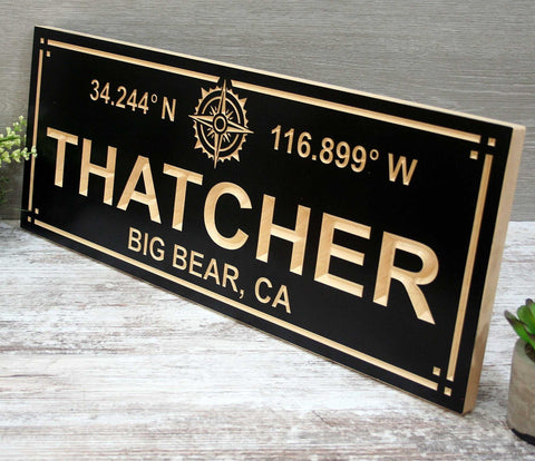 Rustic Family Sign - Vintage-Style Family Name Plaque