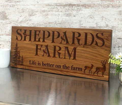 Personalized Family Lake Sign