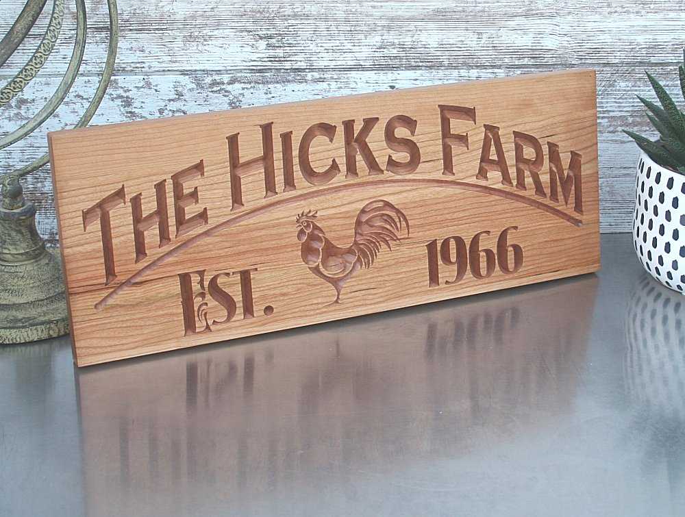 Custom Family Farm Established Sign - Personalized Farm Plaque