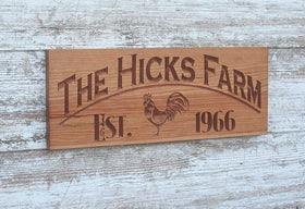 Custom Barn Sign - Handcrafted Plaque