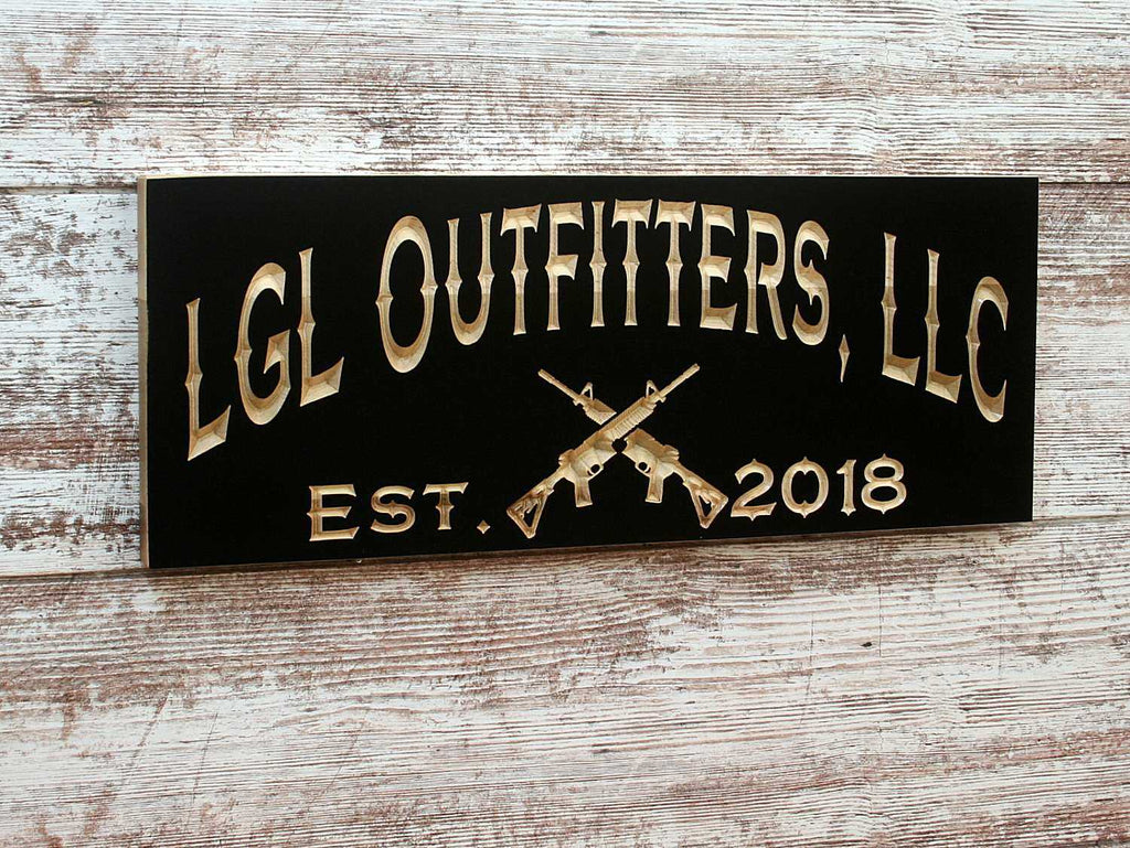 Clinton Rifles Antique Sign Personalized Military Plaques