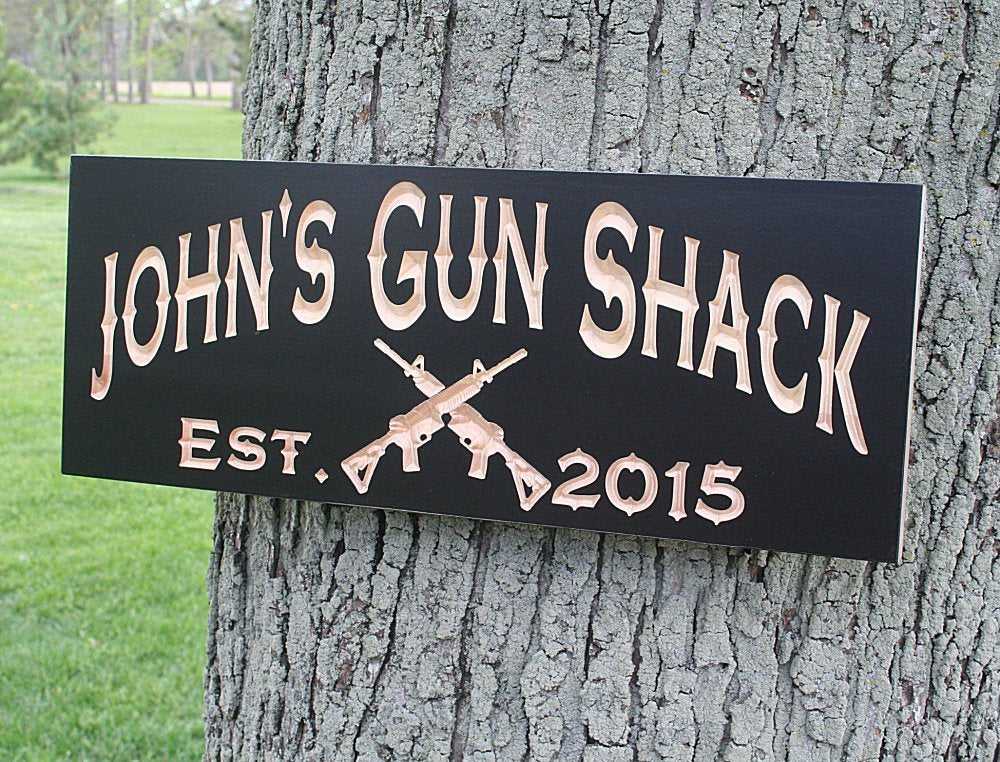 Gun Custom Sign Military Achievement Awards
