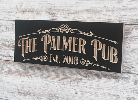 Home Bar Sign