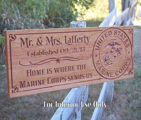Engraved Military Signs