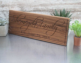 Carved Wooden Sign