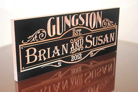 Large Family Name Sign