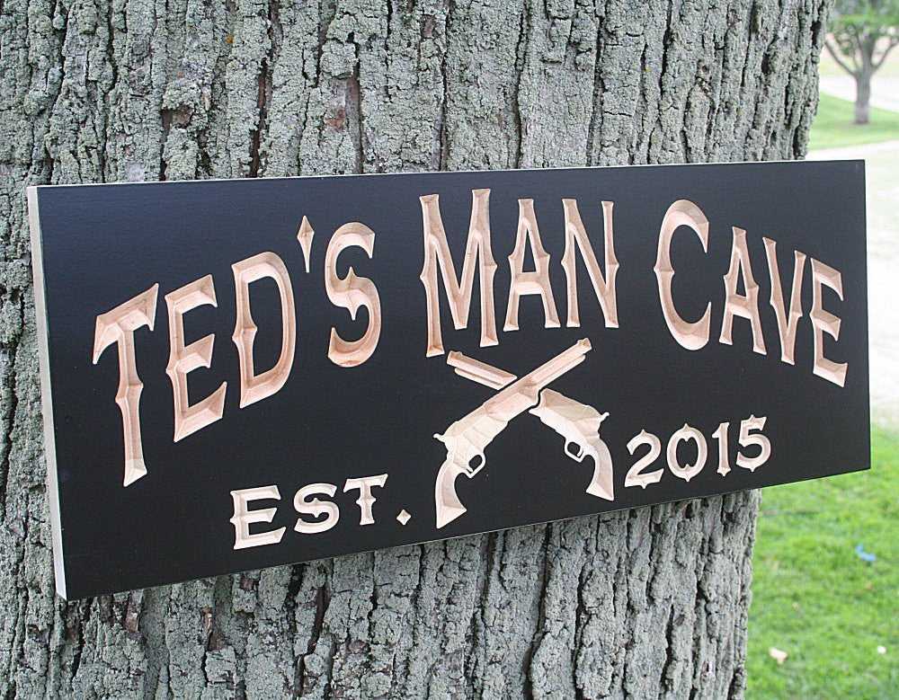 Cave Sign Unique Wooden Man Cave Signs