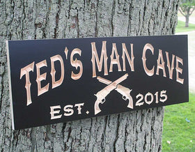 Unique Wooden Man Cave Signs
