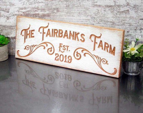 Custom Ranch Sign - Personalized Entrance Sign