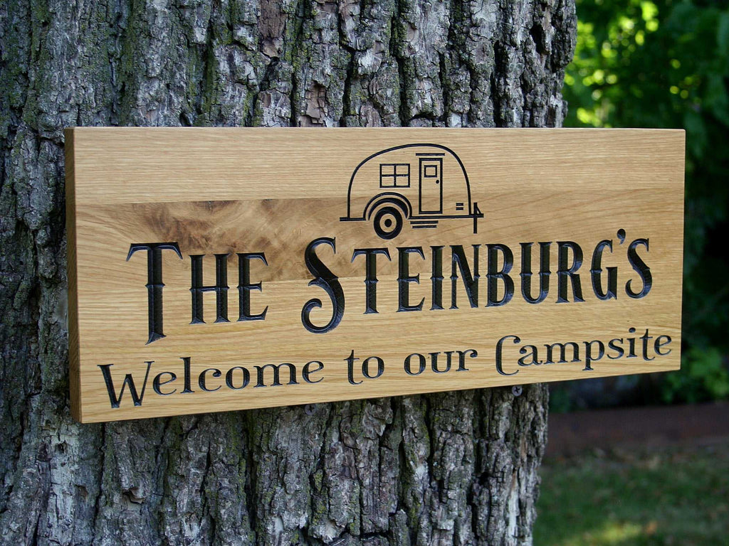 Camp Sign Rustic Tree-Themed Cabin Decor