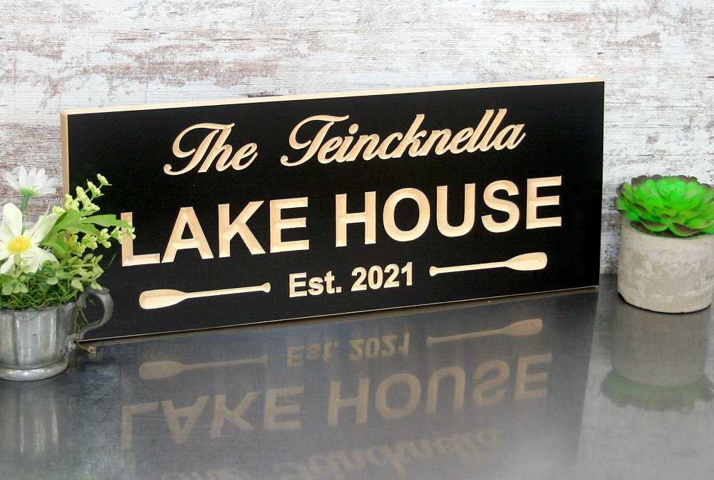 Rustic Retreat Sign Custom Wooden Cabin Sign