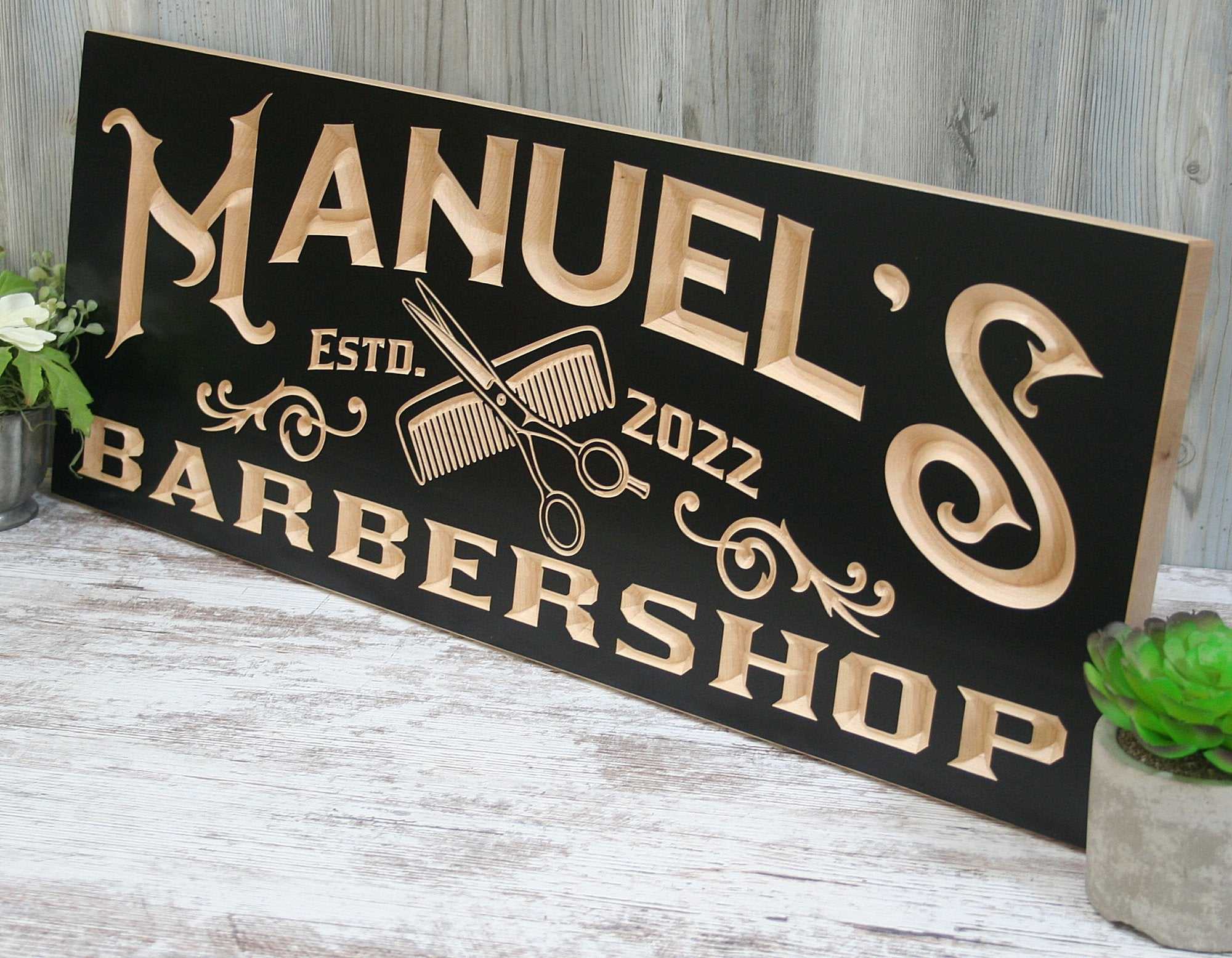 Traditional-Barber-Shop-Signs-Vintage-Barbershop-Signage-Gift-for ...