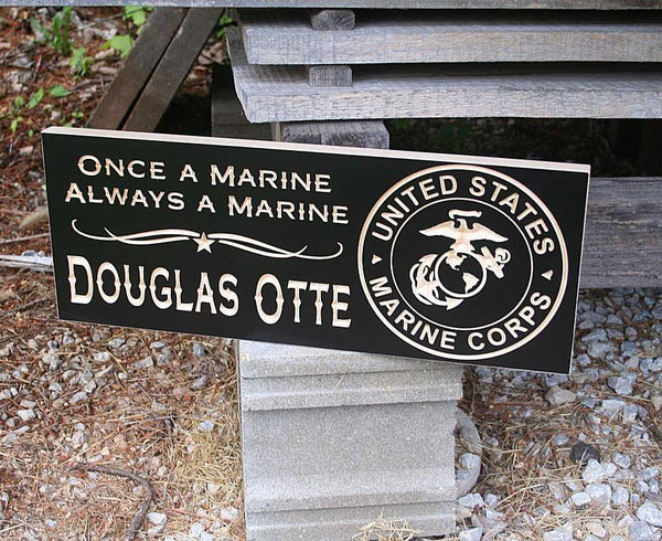 Marine Corps Crest Plaques Military Retirement Gift Plaques