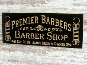 Custom Barber Signage