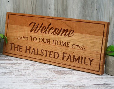 Welcome Home Wooden Sign