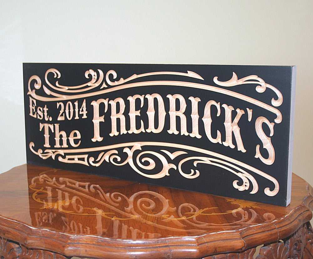 Western Style Carved Wood Wedding Sign Personalized Gift for Parents SS B 25008413644